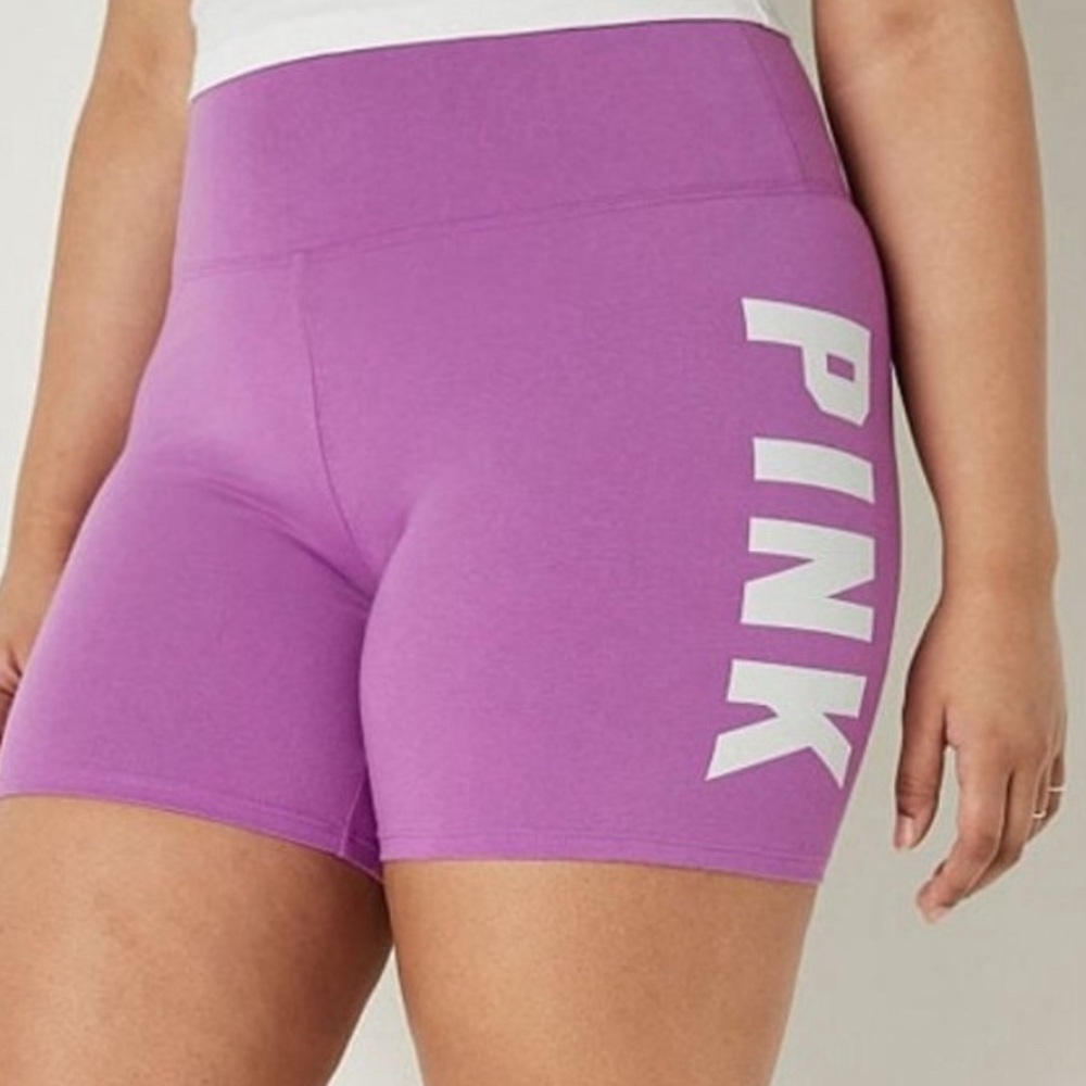 PINK high waist biker shorts